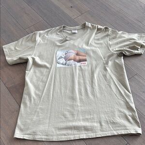 Supreme Tan Short Sleeve Tee Classic Design